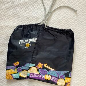 Vilebrequin Nylon Drawstring Bag waterproof 8” x 11” (0136)